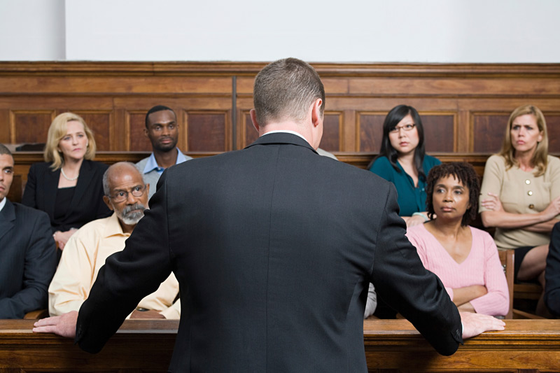 Lawyer Advocacy in a Courtroom